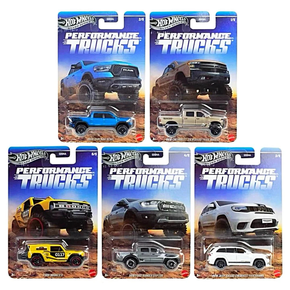 Hot Wheels - Silver Series Performance Truck Set of 5 Cars