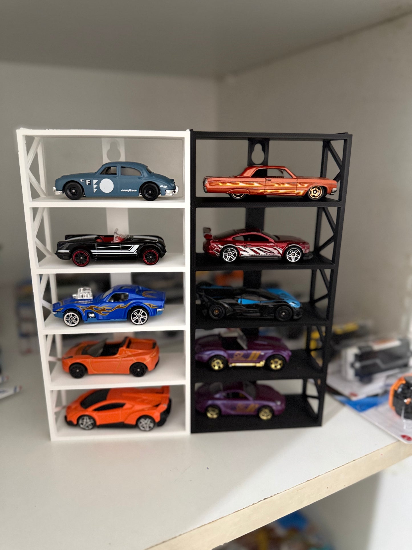 5 Car Garage Stand - Black
