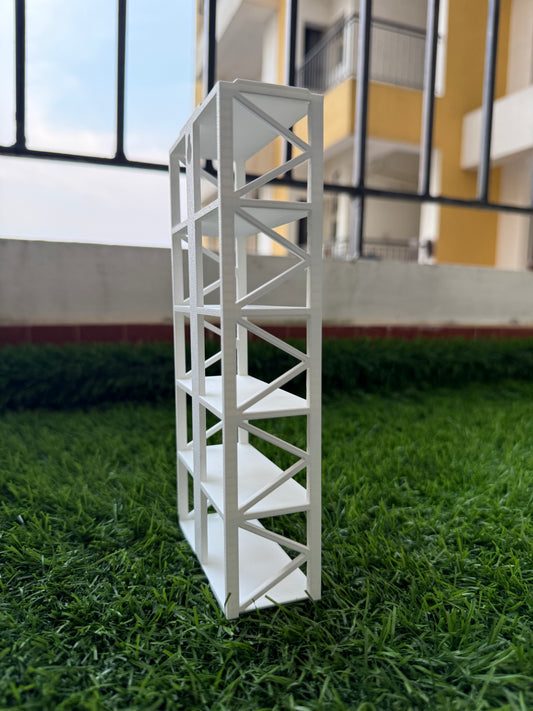 5 Car Garage Stand - White