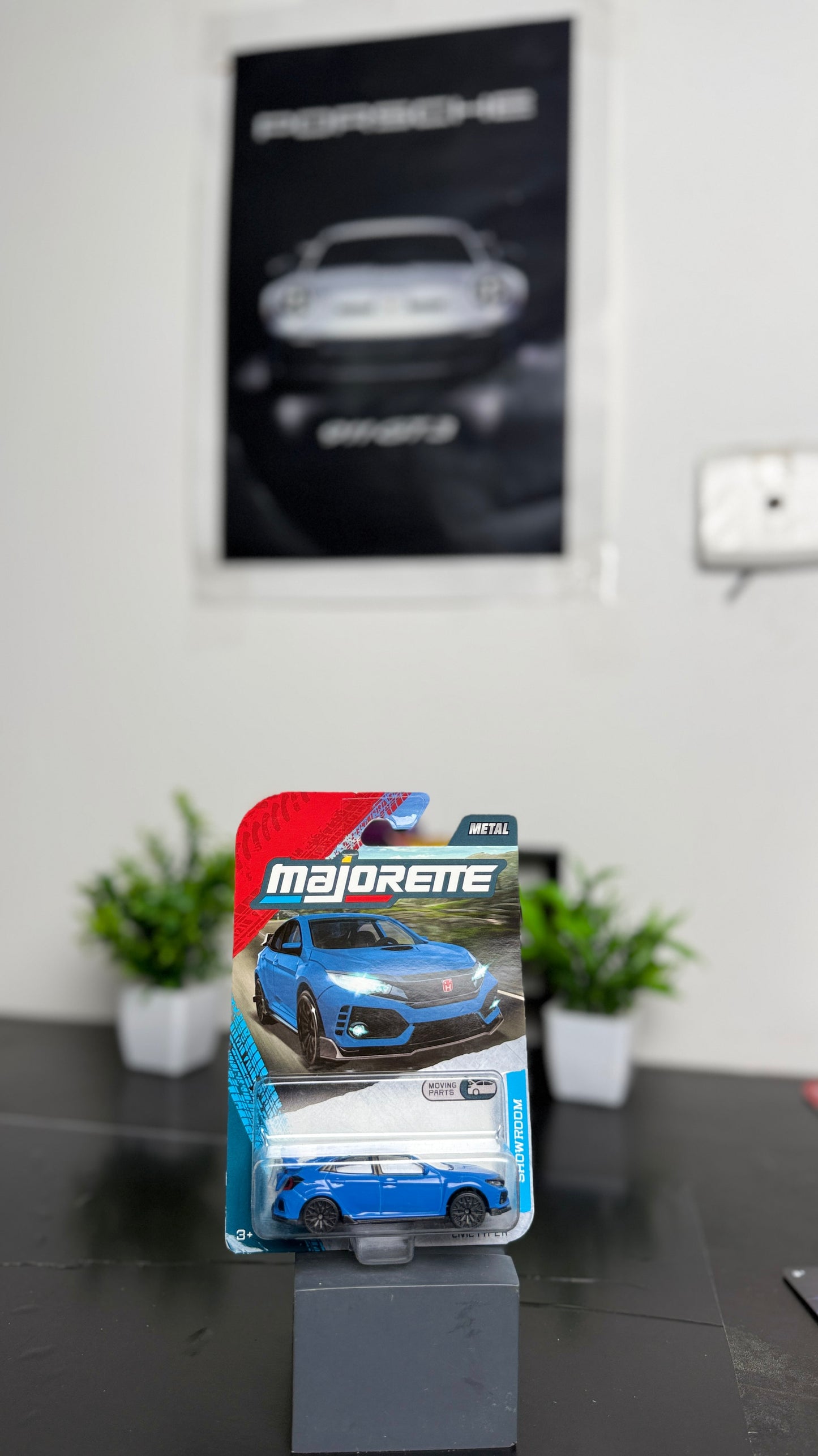 Majorette - Honda Civic Typer Showroom Premium - Royal Blue