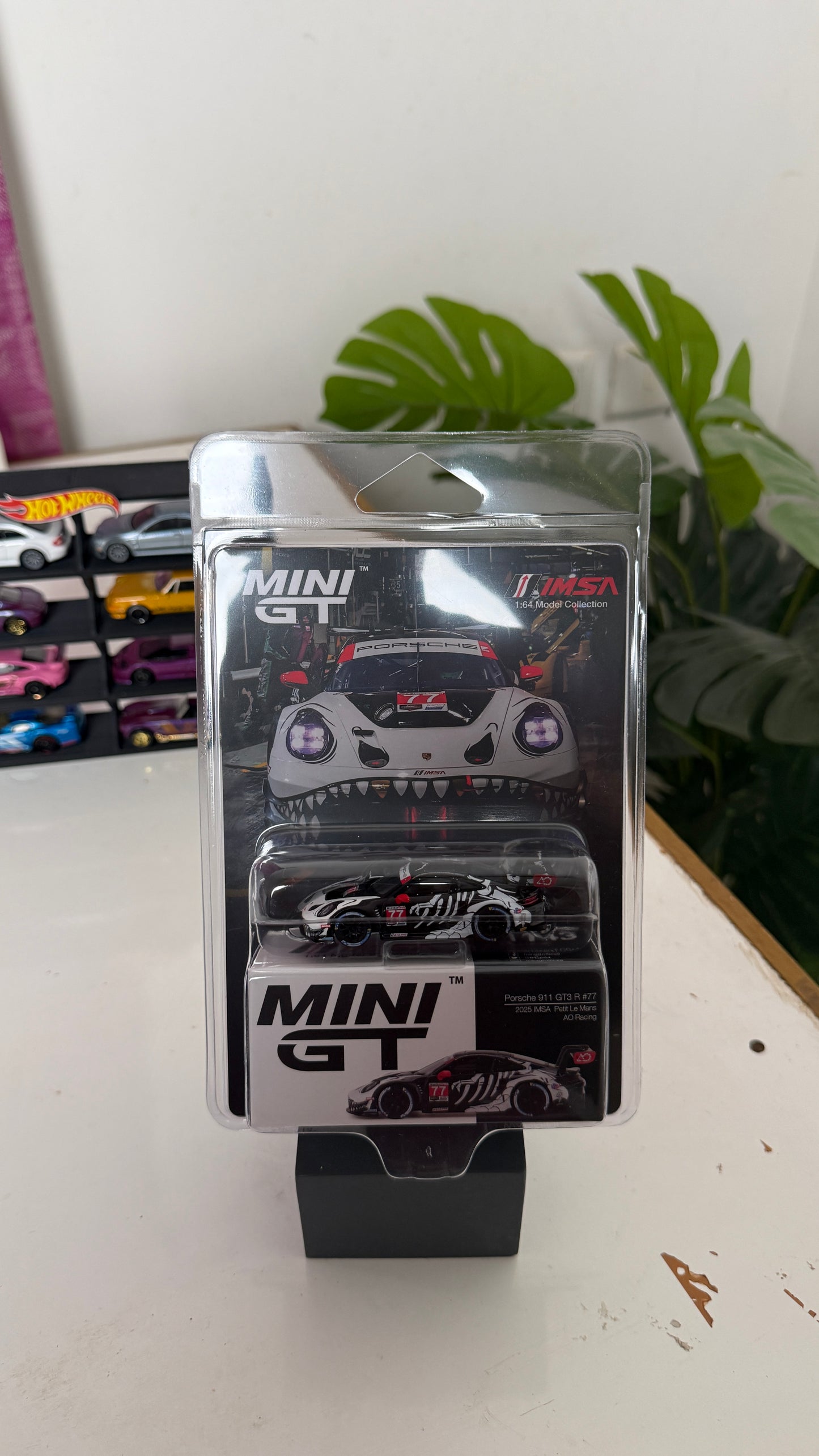 Mini GT - Porsche 911 GT3 R #77 "Skeleton Rexy" AO Racing 2025 IMSA Petit Le Mans – 1:64 Scale