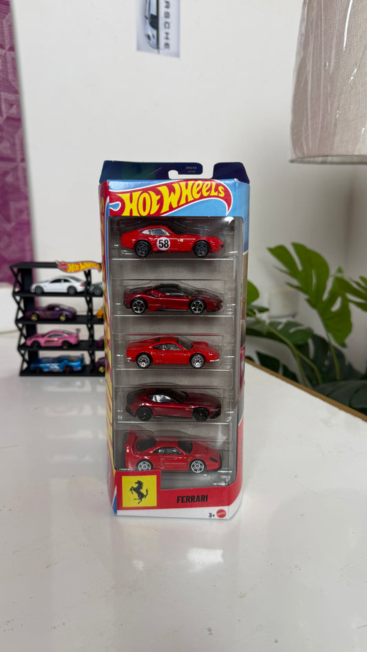 Hot Wheels - Ferrari Pack of 5