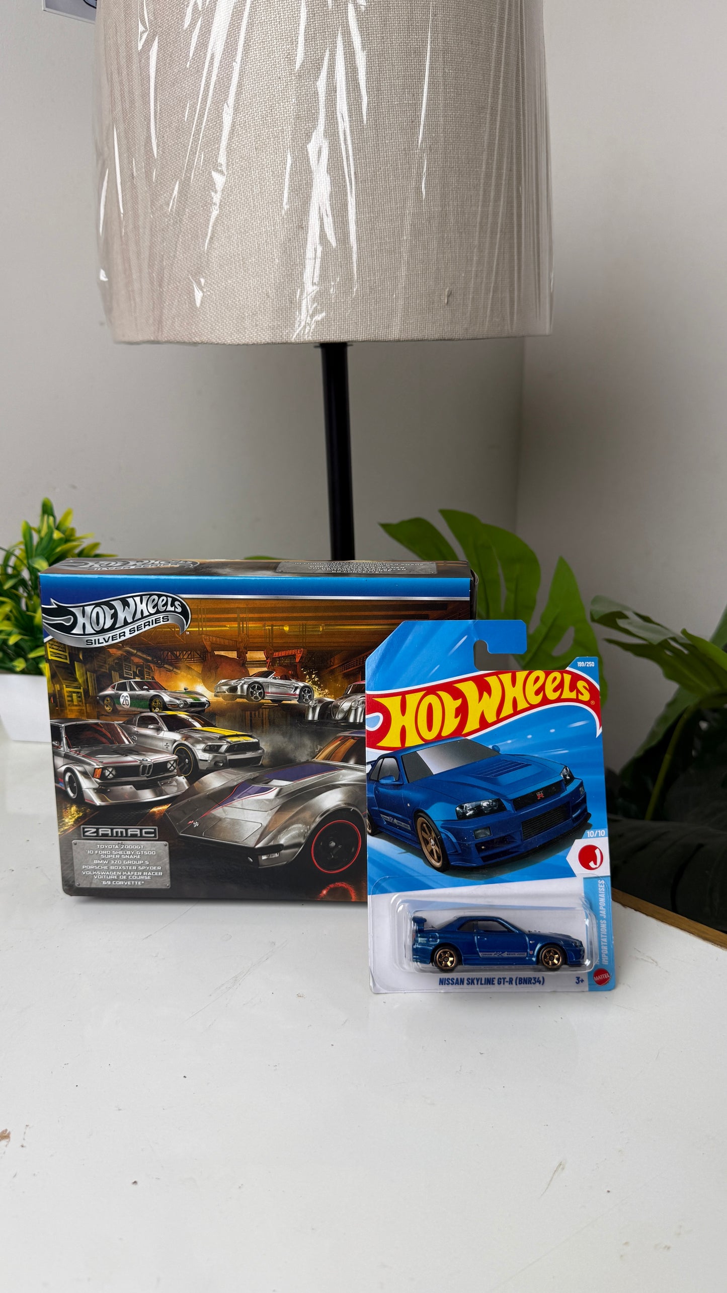 Hot Wheels -Silver Series Zamac Pack of 6 + Nissan skyline GTR BNR 34(FREE)